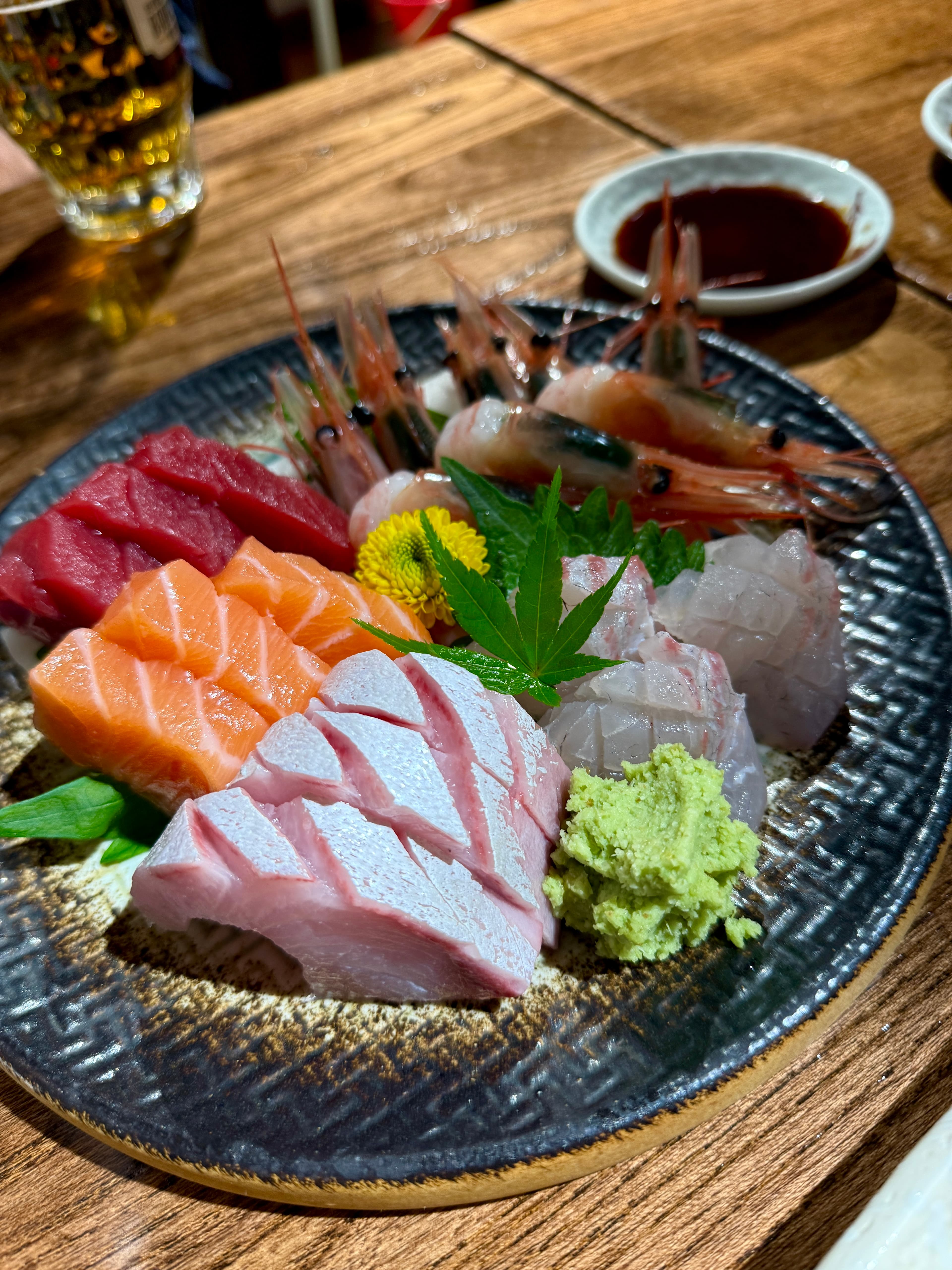 Birthday sashimi